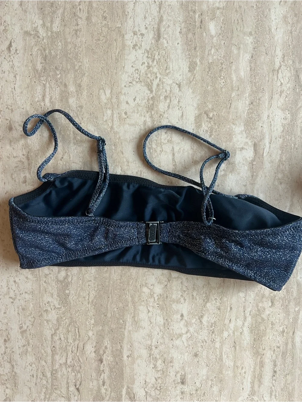 triangl swimwear Shimmer Navy Glitter Bikini Set